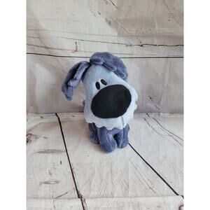 Woezel & Pip Puppy Dog Stuffed Animal Plush Toy 2014 Small 8in Blue Purple Euro